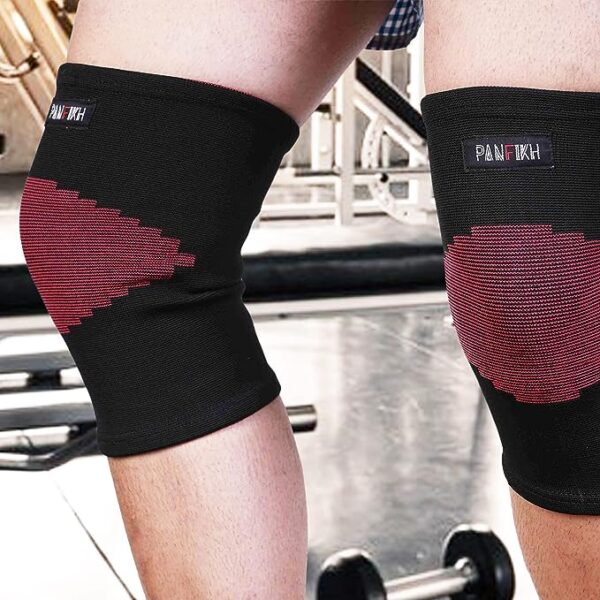PANFIKH Knee support for men and women, Knee Compression Sleeve Support for Women and Men for Hiking, Sports, Fitness, Gym Workout, Knee Pain - Image 4
