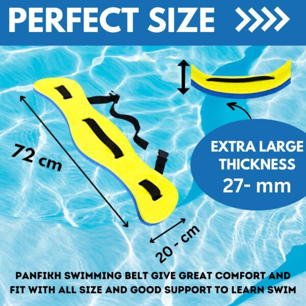 PANFIKH Swim Floating Belt for Adults - Adjustable Strap for Confident Swimming Learning (74x20x2 cm) (Copy) - Image 6